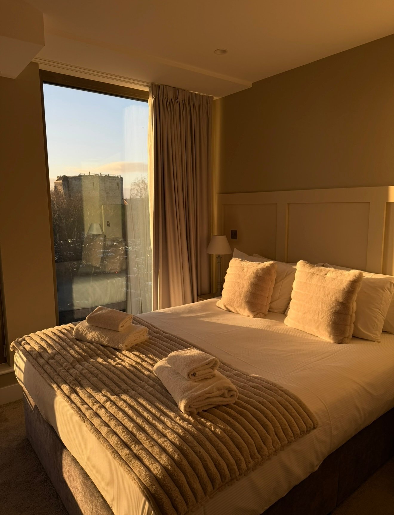Guest-ready bedroom prepared by Yode Cleaning