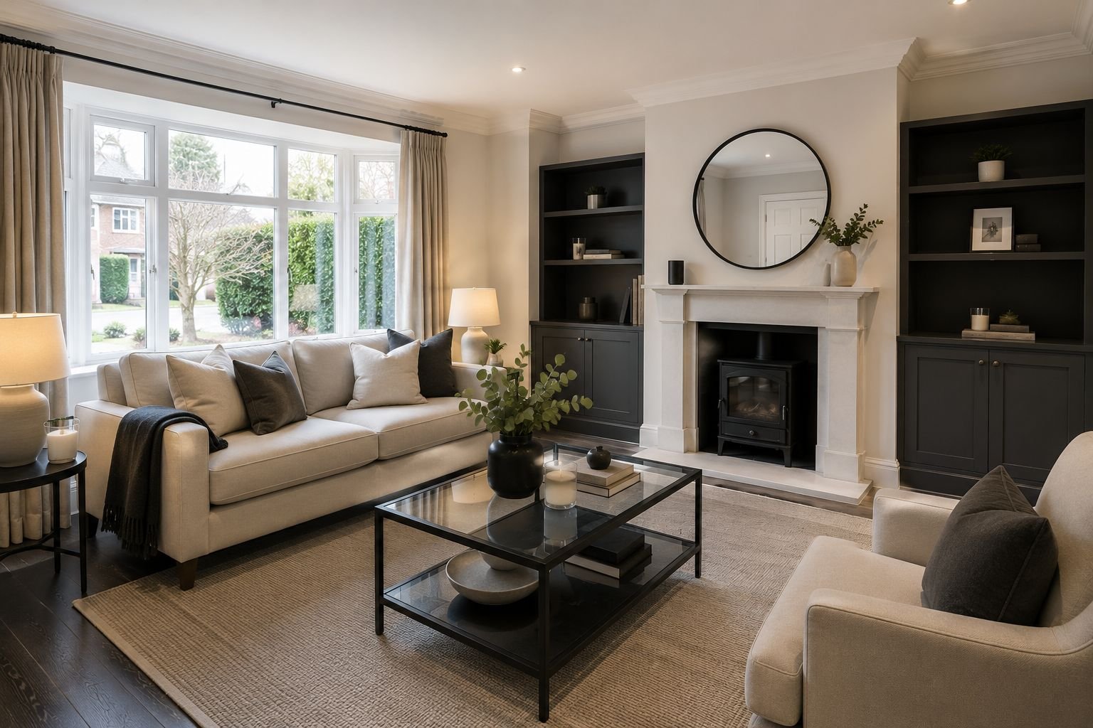 Professionally deep-cleaned home